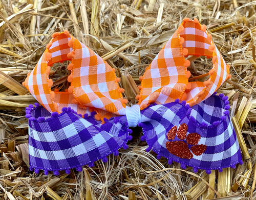 Clemson inspired 4” bow only